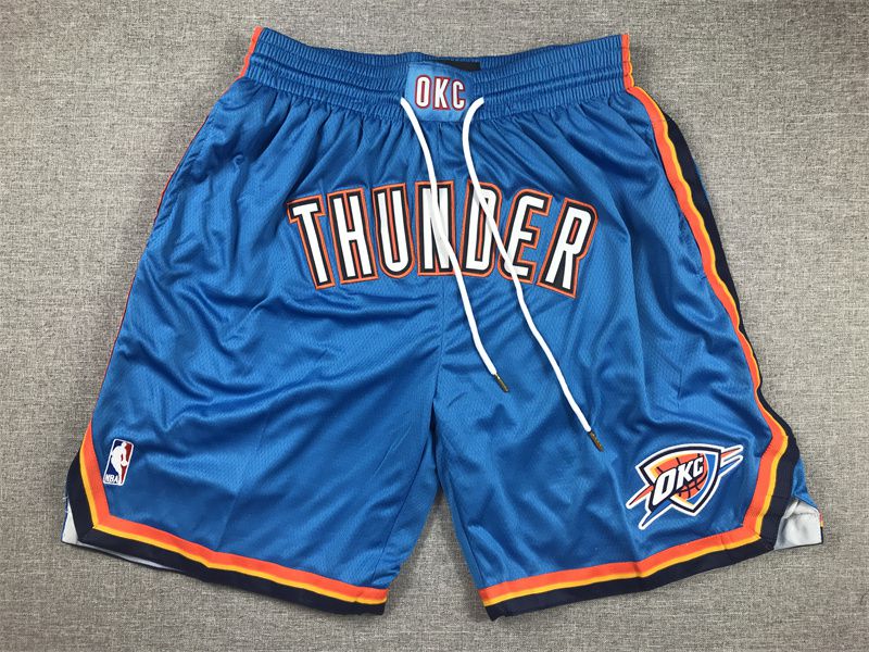 2025 Men NBA Oklahoma City Thunder Shorts Blue->oklahoma city thunder->NBA Jersey